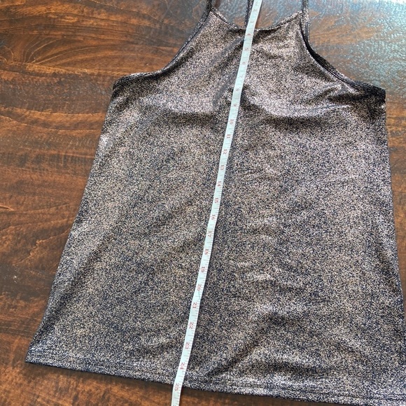 fabletics Ciara Tank Rose Gold Metallic Black Size Small - Picture 10 of 11